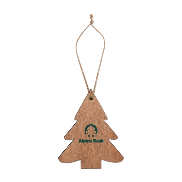Brown color option for Wooden Tree Ornament