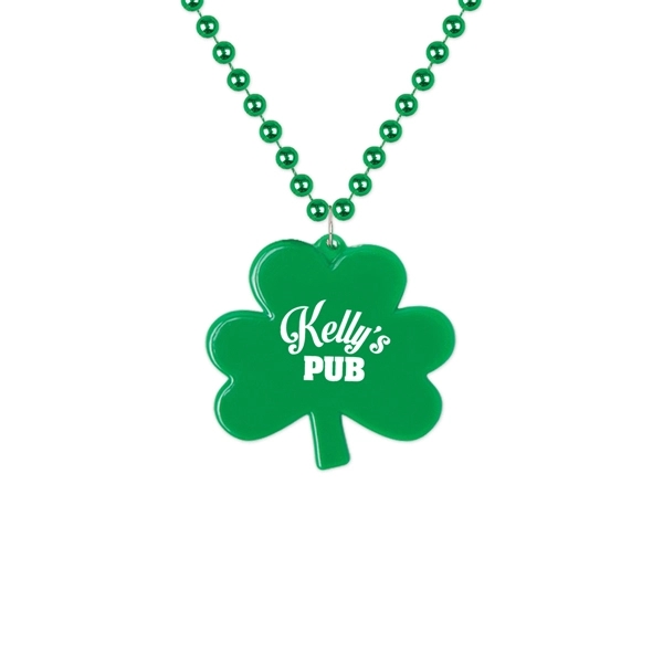 Green color option for Bead Medallion   Shamrock