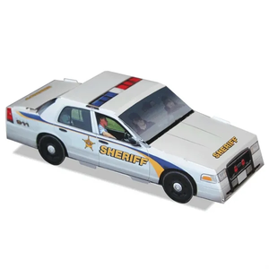 Photo of Foldable Die Cut Sheriff Car,Full Color Digital
