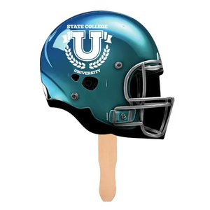 Photo of Football Shape Hand Fan, Full Color Digital