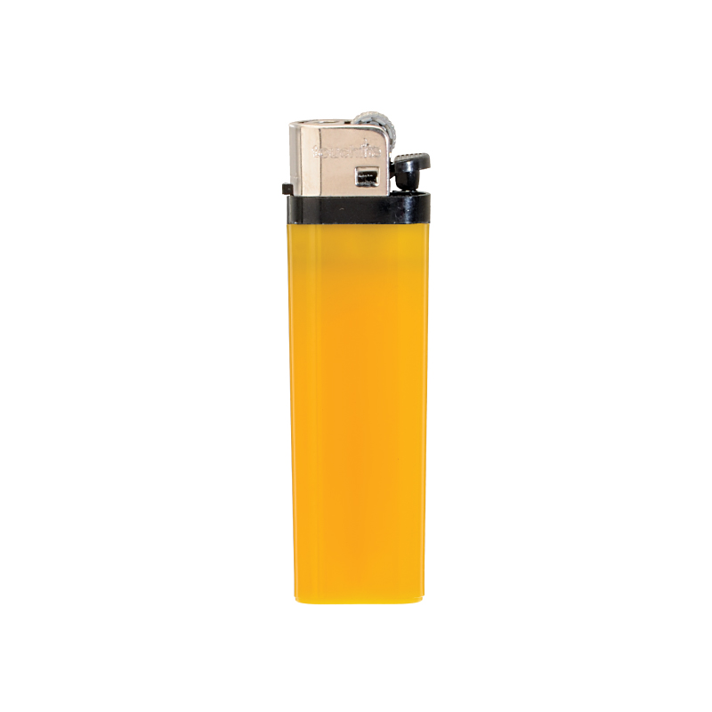 Yellow color option for Solid Colored Standard Flint Cigarette Lighter