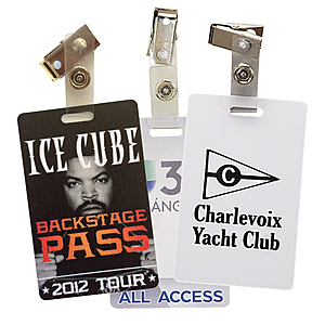 Photo of Vertical Plastic Id Card W/ Badge Clip