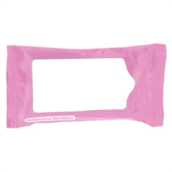 Pink color option for Wipes Antibacterial Wet Wipes In Pouch