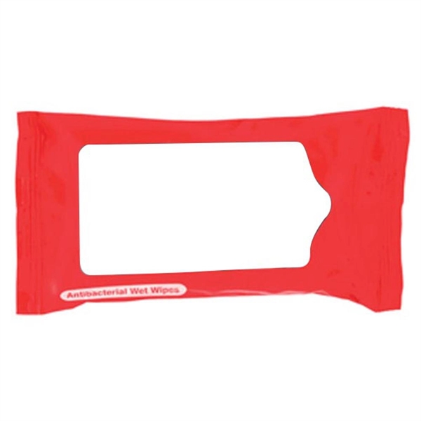 Red color option for Wipes Antibacterial Wet Wipes In Pouch