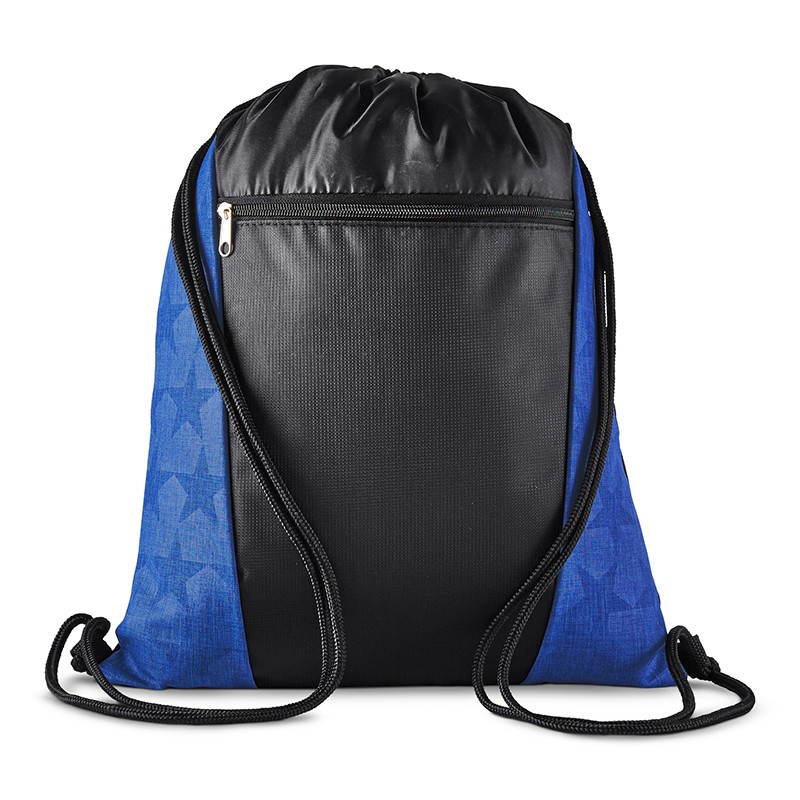 Blue Reflex color option for Constellation Polyester Drawstring Backpack