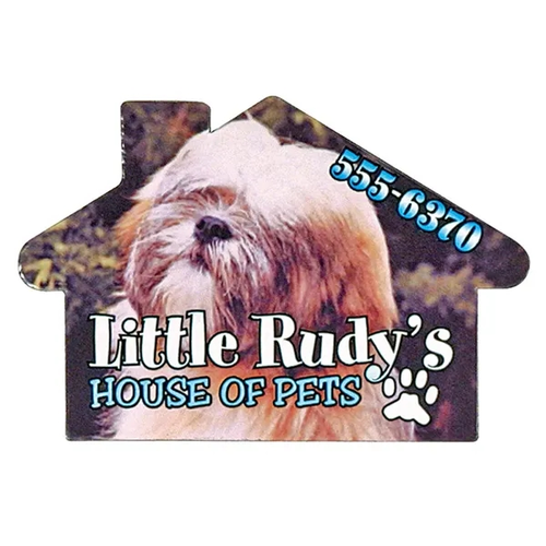 Photo of Full Color Digital Stock Shaped Magnets   House