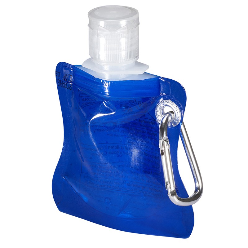 Translucent Blue color option for Collapsible Hand Sanitizer 1 Oz.