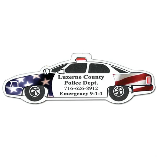 Main photo of Full Color Digital Stock Shaped Magnets   Police Car
