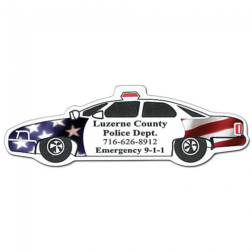 Main photo of Full Color Digital Stock Shaped Magnets   Police Car