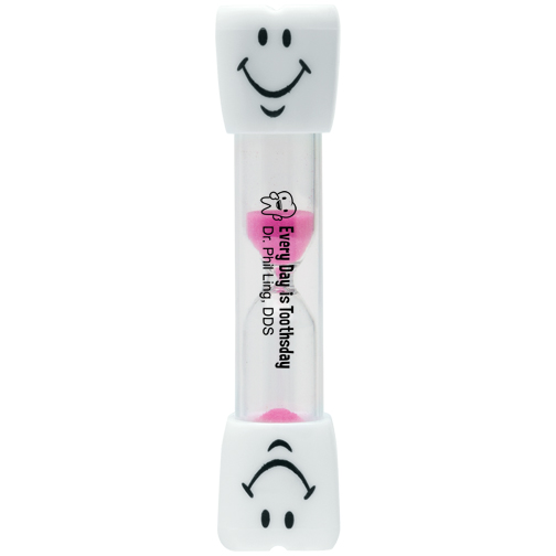Pink color option for 3 Minute Toothbrush Sand Timer