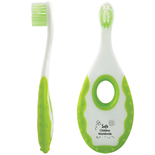 Green color option for Easy Grip Baby Toothbrush