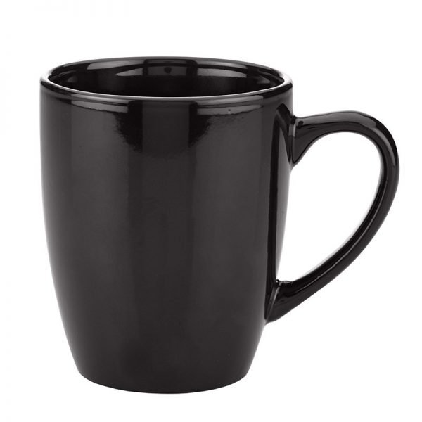 Black color option for 12 Oz. Contemporary Challenger Café Ceramic Mug