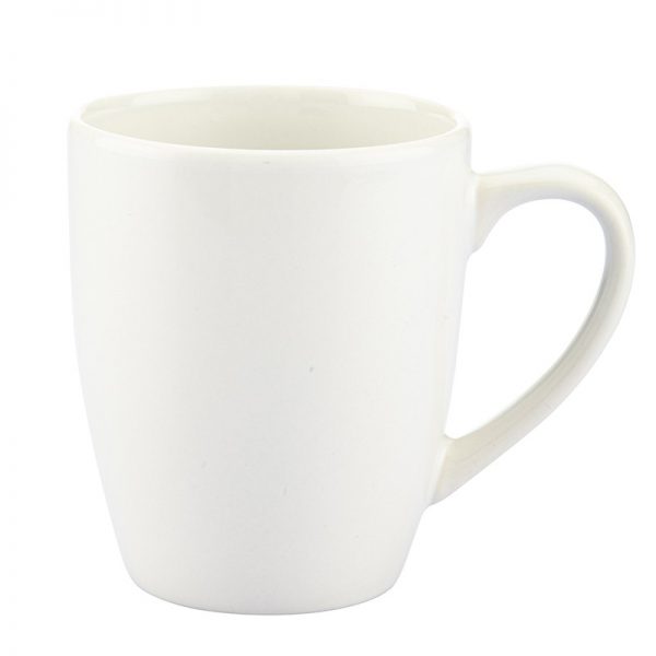 White color option for 12 Oz. Contemporary Challenger Café Ceramic Mug