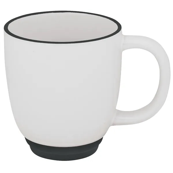 White/Black color option for Two Tone Bistro Mug   14 Oz.