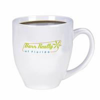 Shiny Bistro Mug   15 Oz. (White)