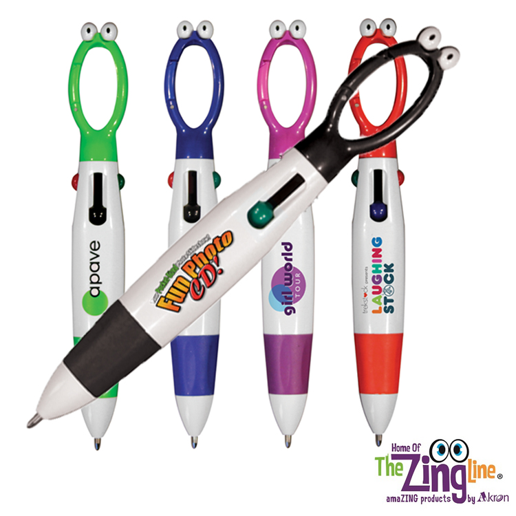 Black color option for Googly Eyed 4 Color Pen, Full Color Digital