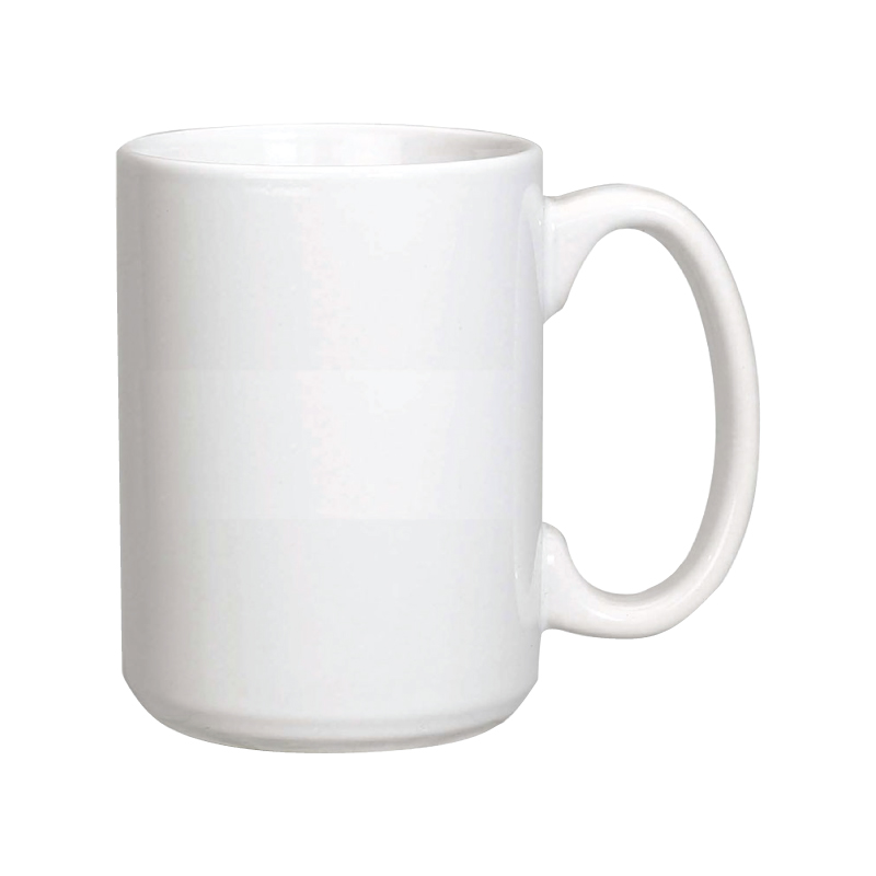 White color option for 15 Oz. Giant White Ceramic Mug W/Full Color Sublimation