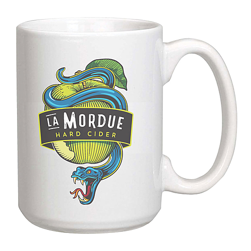 Main photo of 15 Oz. Giant White Ceramic Mug W/Full Color Sublimation