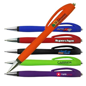 Photo of Halcyon Rubberized Click Pen, Full Color Digital