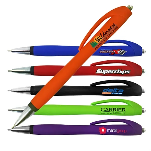 Photo of Halcyon Rubberized Click Pen, Full Color Digital