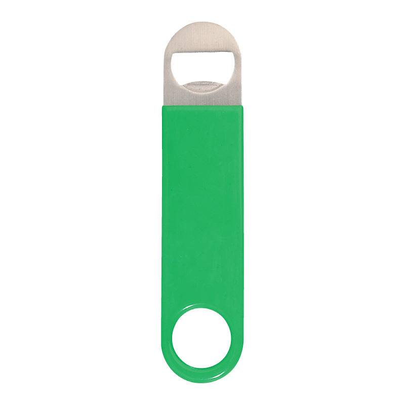 Green color option for Vinyl Wrapped Paddle Style Bottle Opener