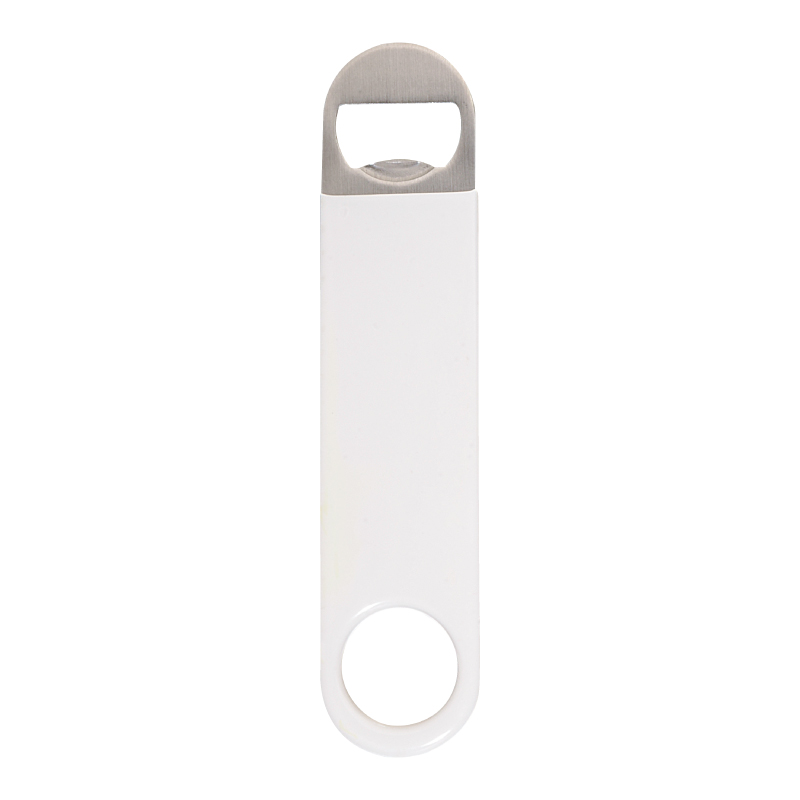 White color option for Vinyl Wrapped Paddle Style Bottle Opener