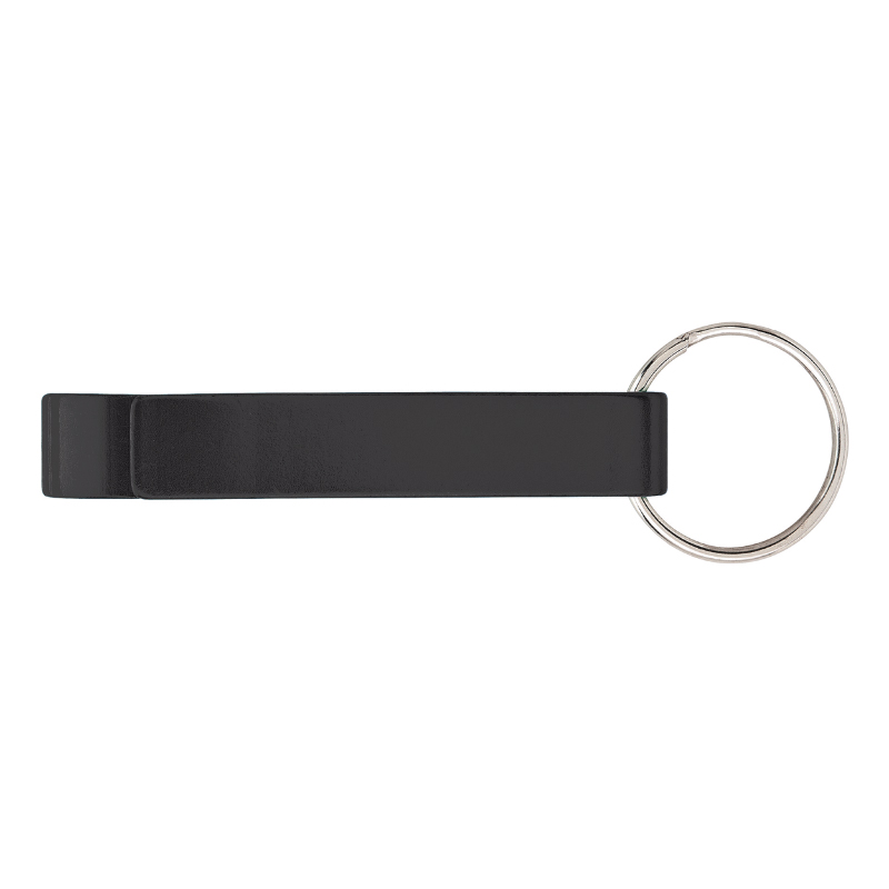Black color option for Anodized Aluminum Bottle Opener Keyring