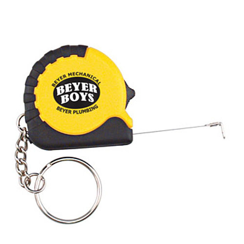 Main photo of Tape Measure 3ft With Black Rubber And Keyring