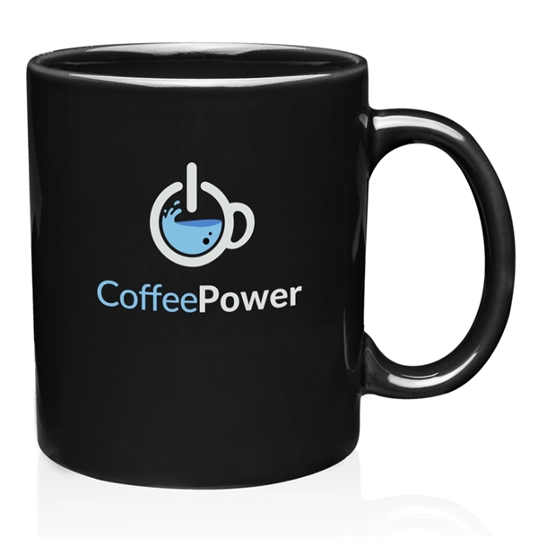 Black color option for 11 Oz. Traditional Ceramic Custom Mugs
