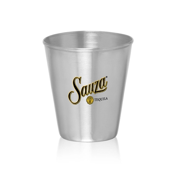 Stainless Steel color option for 2.5 Oz. Metal Shot Glasses