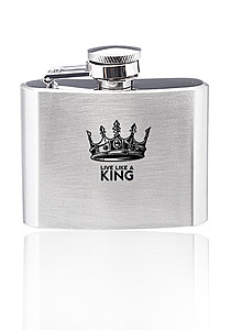 Photo of 2 Oz. Brushed Finish Stainless Steel Flasks