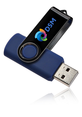 Blue color option for 8 Gb Swivel Usb Drives