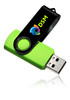 Lime Green color option for 8 Gb Swivel Usb Drives