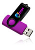 Purple color option for 8 Gb Swivel Usb Drives