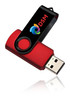 Red color option for 8 Gb Swivel Usb Drives