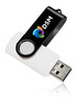 White color option for 8 Gb Swivel Usb Drives