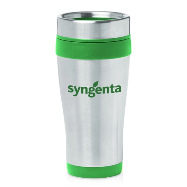 Green color option for 16 Oz. Insulated Stainless Steel Travel Mugs