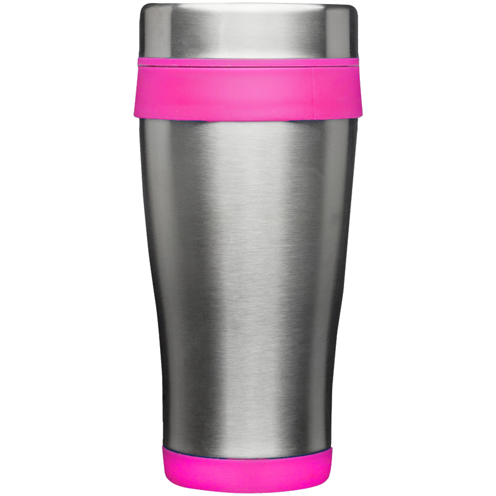 Pink color option for 16 Oz. Insulated Stainless Steel Travel Mugs