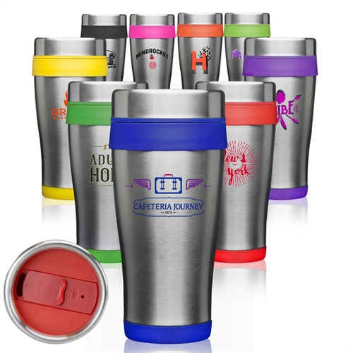 Main photo of 16 Oz. Insulated Stainless Steel Travel Mugs