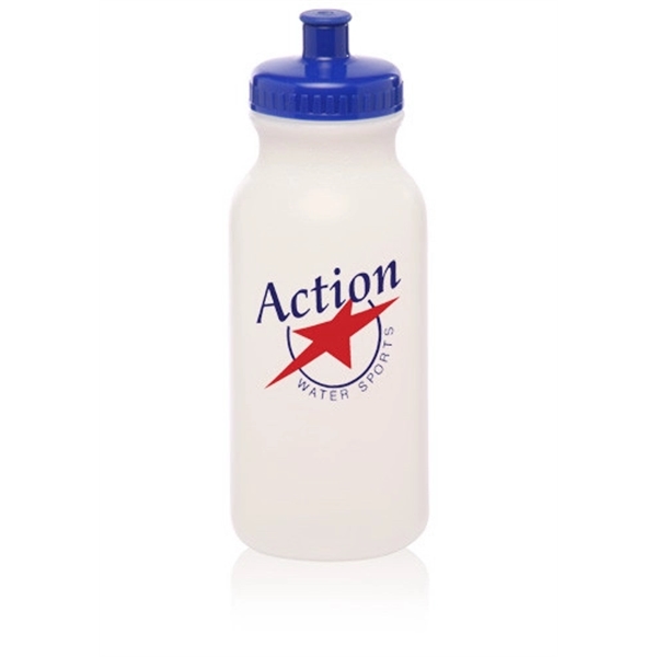 Frosted color option for 20 Oz. Water Bottles With Push Cap