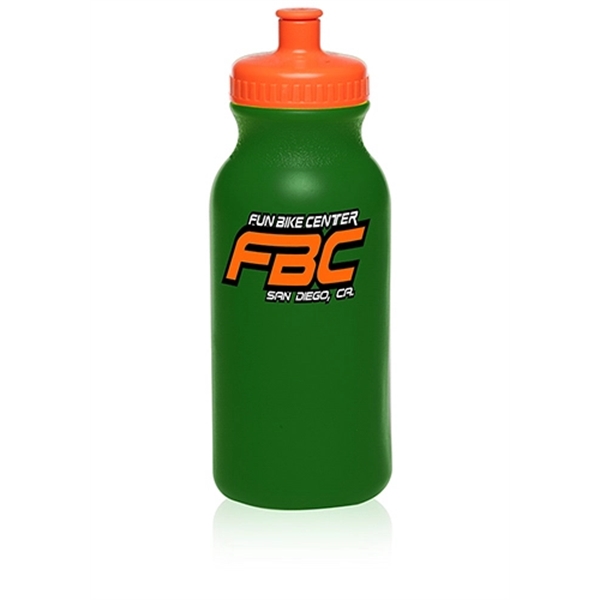 Kelly Green color option for 20 Oz. Water Bottles With Push Cap