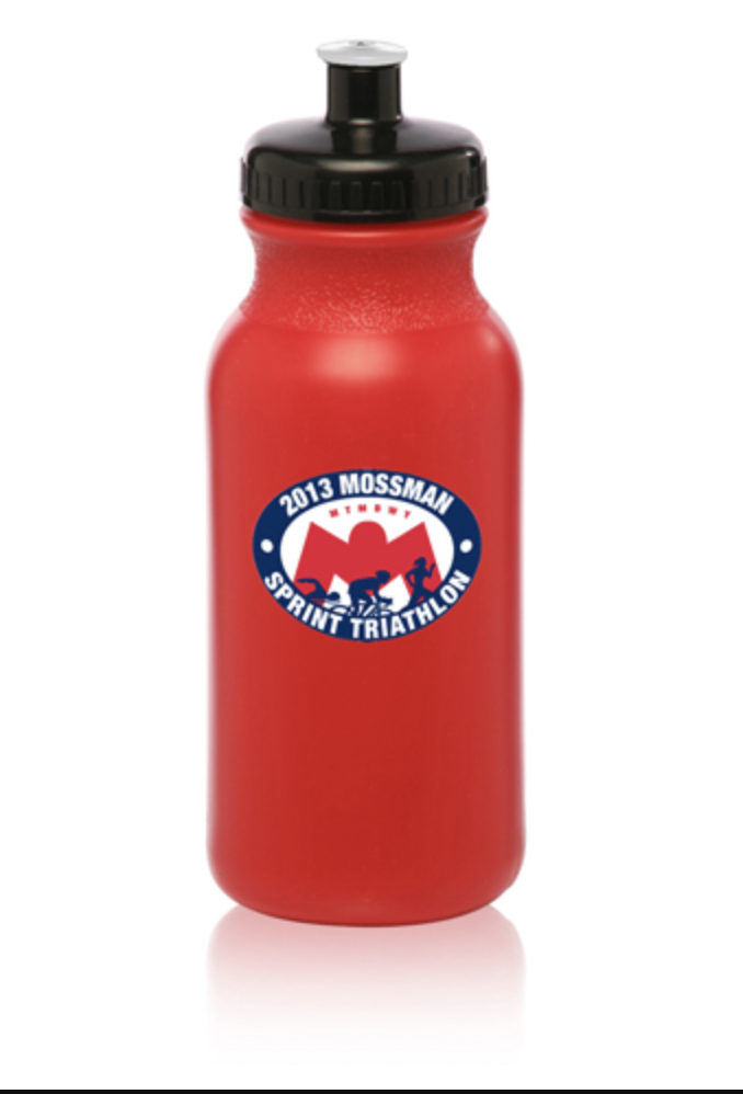Red color option for 20 Oz. Water Bottles With Push Cap