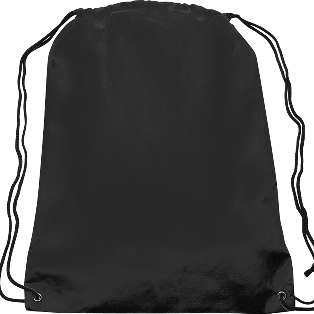 Black color option for Non Woven Drawstring Backpacks