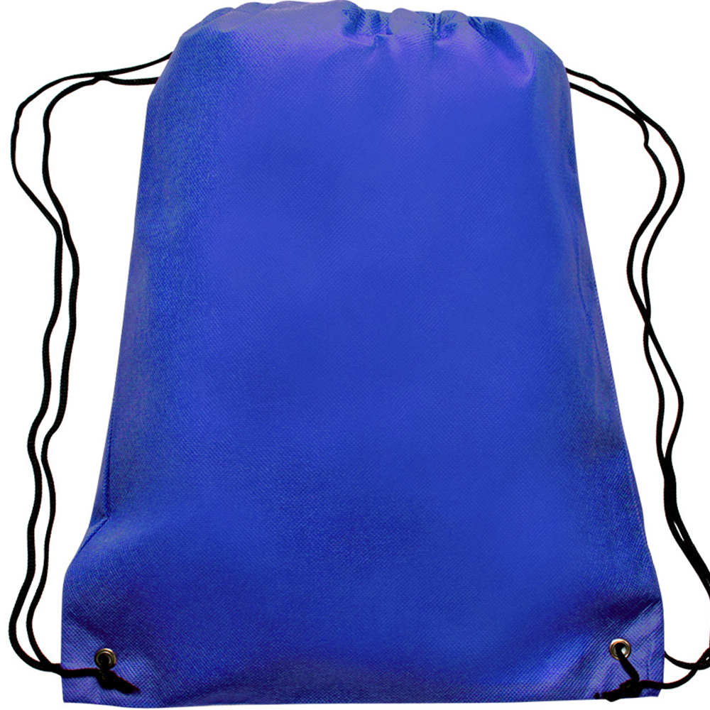 Blue color option for Non Woven Drawstring Backpacks