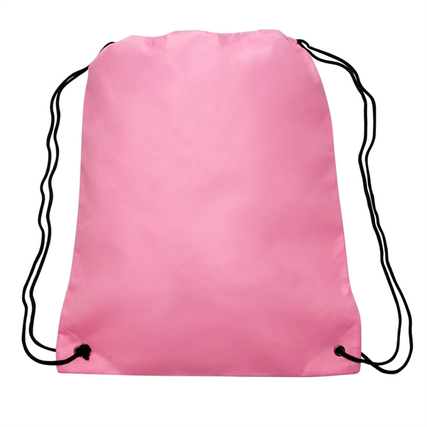 Pink color option for Non Woven Drawstring Backpacks