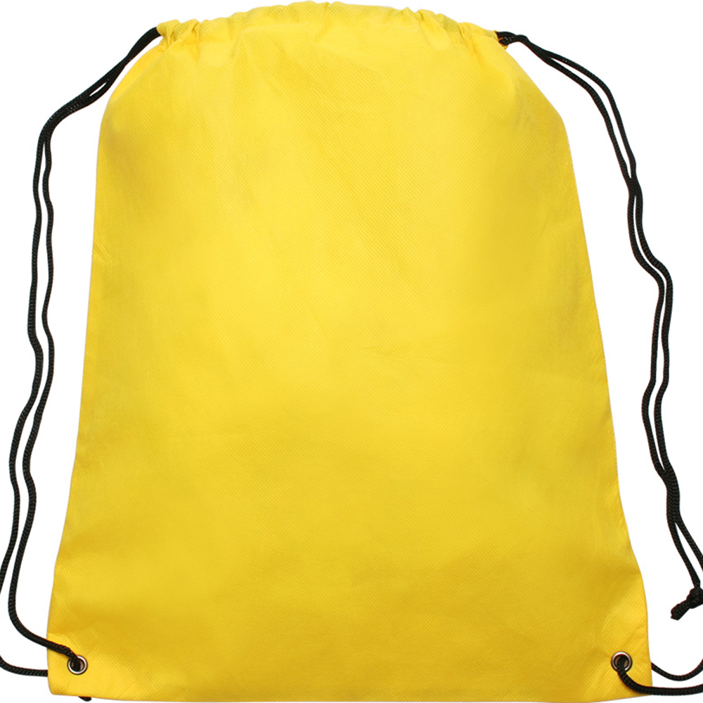 Yellow color option for Non Woven Drawstring Backpacks