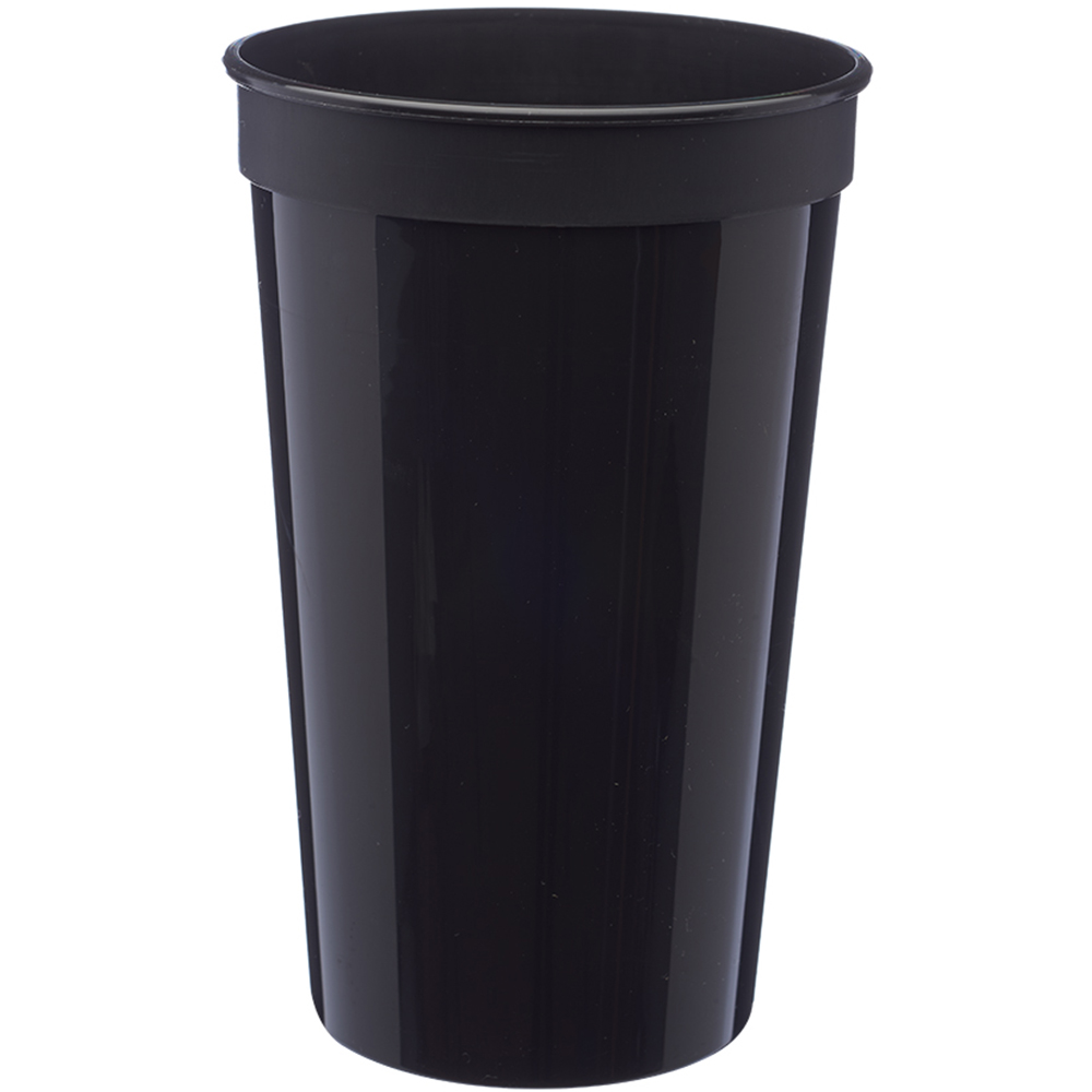 Black color option for 22 Oz. Plastic Stadium Cups