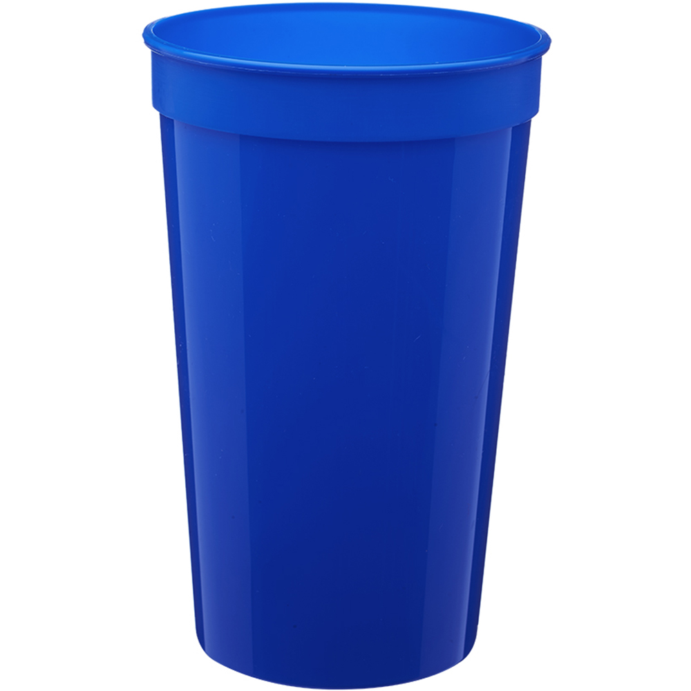 Blue color option for 22 Oz. Plastic Stadium Cups