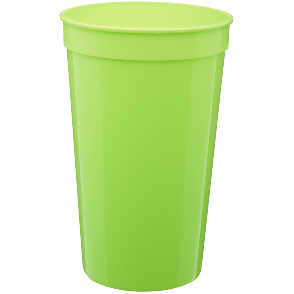 Lime Green color option for 22 Oz. Plastic Stadium Cups