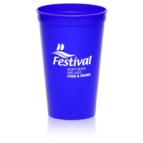 Reflex Blue color option for 22 Oz. Plastic Stadium Cups